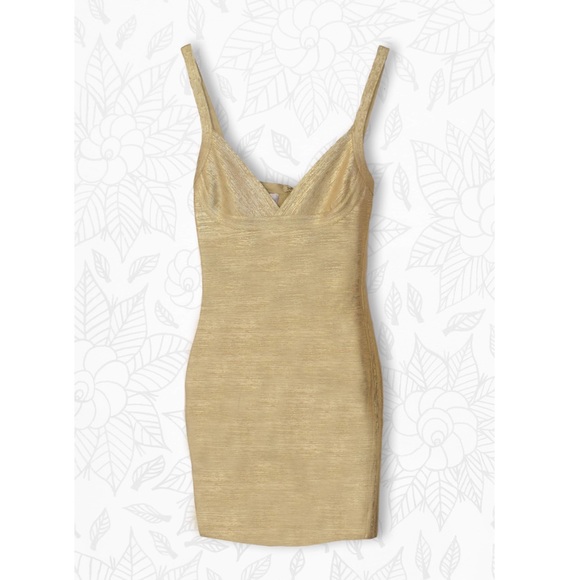 House of CB London Gold Pencil Dress brand new - Picture 3 of 5